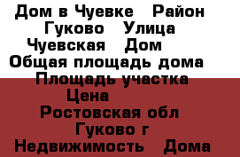 Дом в Чуевке › Район ­ Гуково › Улица ­ Чуевская › Дом ­ 42 › Общая площадь дома ­ 90 › Площадь участка ­ 140 › Цена ­ 900 000 - Ростовская обл., Гуково г. Недвижимость » Дома, коттеджи, дачи продажа   . Ростовская обл.